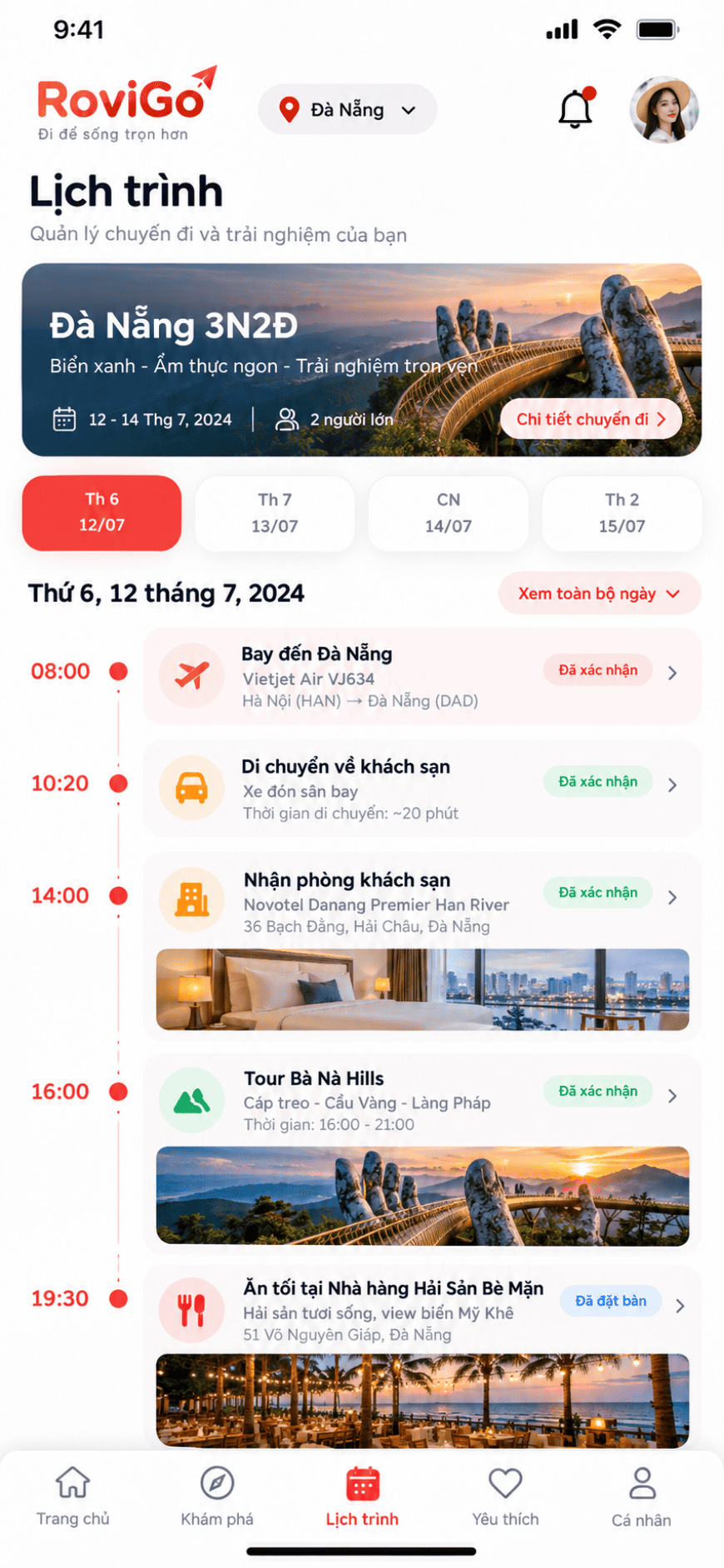 App du lịch - Booking Tour